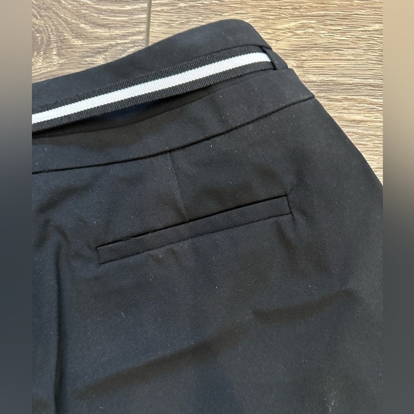 Bianca Nygard  SZ 12 Black Pants Office straight leg with belt, black and white - Picture 4 of 6